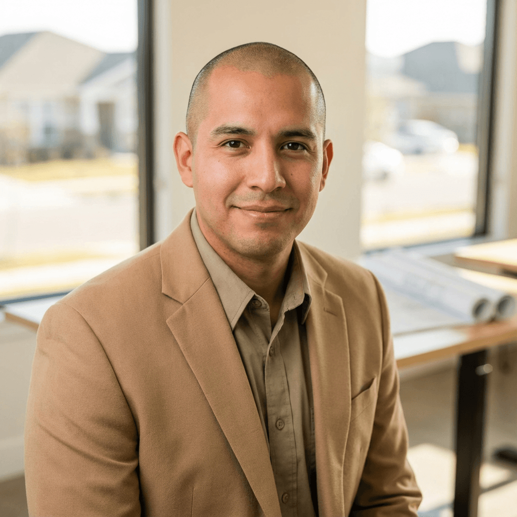 James Caldwell in professional business attire in an office